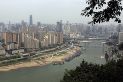Blick vom Elingpark auf Chongqing